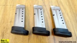 S&W SHIELD 9MM Magazines . Excellent Condition. Lot of 3; 8 Round Magazines. . (47288)