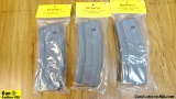 Brownell's .223/5.56 Magazines. NEW. Lot of 3, Aluminum AR Mags with Stainless Steel Spring. . (4730