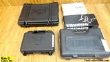 Iver Johnson, Taurus, Springfield Pistol Cases. Very Good. Lot of 5; Pistol Cases, 3 Hard Plastic an