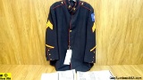 US Uniform . Very Good. WWII USMC Dress Blue Tunic to a USMC Raider. Overall Condition is Very Good.