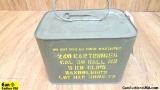 U.S. MILITARY 30 CAL. M2 Ammo. 240 Cartridges, 5 Round Clips in Bandoleers All in a Sealed Metal Tin