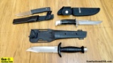 United, Fallkniven,Buck Knives. Very Good. 3 In Total # 1 is a Falk Niven F1, #2 is a United Dive Kn