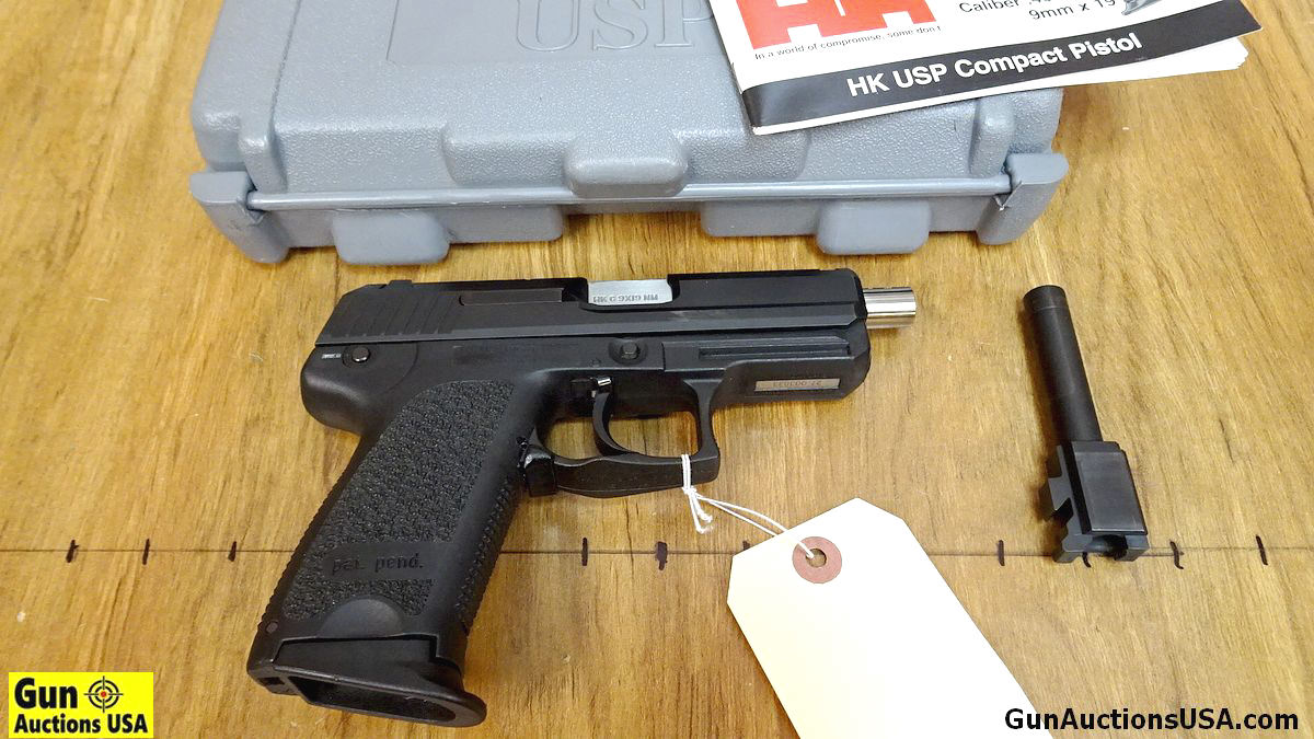 H&K USP COMPACT 9MM Pistol. Excellent Condition.