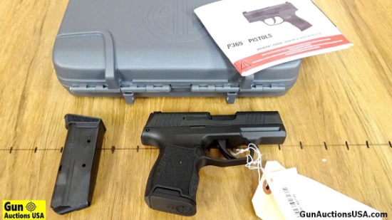 SIG P365 9MM CCW Pistol. NEW in Box. 3" Barrel. Ultra Reliable and a Perfect Conceal Carry, Features
