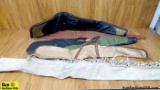 Leather Shield Sprots Equipment, Etc. Rifle Cases. . Fair Condition. Lot of 5 Soft Rifle Cases. . (5