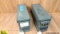 Military Surplus Ammo Cans. Very Good. Lot of 2; Large Size, Metal Ammo Cans, 18x6x10. (52245)