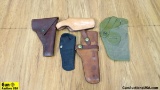 Bianchi, Hunter, Etc., Holsters. Lot of 5; One Bianchi #19 L For a Beretta M84 in Very Good Conditio