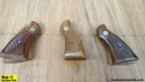 S&W Grips. Excellent Condition. Lot of 3; K Frame Wooden Grips. . (52132)