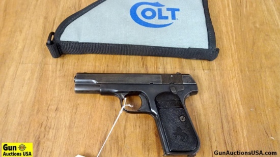 Colt 1908 TYPE III HAMMERLESS .380 ACP COLT COLLECTOR'S Pistol. Very Good. 3.75" Barrel. Shiny Bore,