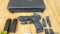 Walther PPQ 9MM THREADED Pistol. Excellent Condition. 4.5