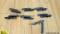 Tree Climbers. Very Good. Lot of 7; Black, Heavy Duty Steel Tree Climbers. . (57039)