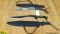 Biohazard, Frost Cutlery ZOMBIE Survival Gear Machete. Very Good. Lot of 2; #1 ,14