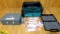Simplex, NRA, Etc. Locks. Good Condition. Lot of 12; 9 Locks, One Plastic Case and One Safe in a Zip