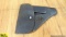 Holster. Fair Condition. Black Leather European Style, Small Auto Pistol Holster. Small Rip in Stitc