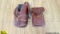 Elpaso Holster/Cartridge Holster. Very Good. Lot of 2; Brown Leather, Line Snap Holster, Stamped U.S