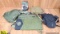 U.S. Military Surplus, Hatch, Etc. . Good Condition. Lot of 6: 2 Qty Gas Mask Holders, 3 in total Bl