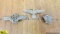 German Militaria Visor Cap Pins. Good Condition. Lot of 3; One Army Pin for a Visor Cap with German