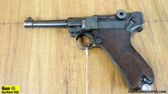 GERMAN P08 LUGER 9MM Pistol. Needs Repair. 4" Barrel. Shiny Bore, Tight Action 1939 Stamped Luger ha