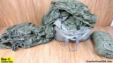 U.S. Military T-10 C Parachute. Very Good. Includes Canopy Pack, Harness's, Riser, Suspension Lines,