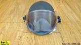 3 M/ CERADYNE INC BA3A Helmet. Very Good. Black Kevlar Helmet with the Heavy Duty Shield, with Adjus