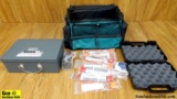 Simplex, NRA, Etc. Locks. Good Condition. Lot of 12; 9 Locks, One Plastic Case and One Safe in a Zip