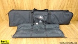 SPRINGFIELD, Keltec Rifle Cases. . Very Good. Lot of 2; Black Nylon, Soft Gun Cases. . (55677)