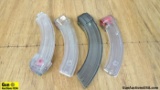 Butler Creek, Eagle Intl. .22LR Magazines. Good Condition. Lot of 4; For a Ruger 10-22 Rifle, 4 Clea