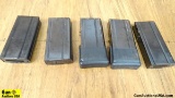 U.S. Military Surplus .30 Carbine Magazines. Good Condition. Lot of 5; Steel Magazines. . (56417)