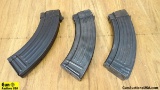 AK47 7.62x39 Magazines. Excellent Condition. Lot of 3; 30 Round Steel Magazines. . (56536)