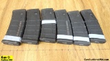 P Mag 5.56 Magazines. Very Good. Lot of 6; Black Polymer 30 Round Magazines. . (57000)