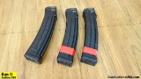 Sig Sauer 9 MM Magazines. Excellent Condition. Lot of 3; Black Polymer Pistol Mags, . (56997)