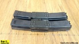 9MM Magazines. Very Good. Two Steel Dual Magazines. Mag Adaptor Made by H&K. . (56561)