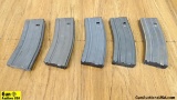 Assorted .223/5.56 Magazines. Very Good. Lot of 5; Metal, 30 Round Magazines. . (56540)