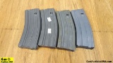 Adventureline Mfg. Colt 5.56 Magazines. Very Good. Lot of 4; 30 Round Steel Magazines for AR15.. (56