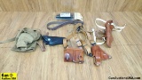 Uncle Mikes, Galco, Bruckheimer, Colt, Military Surplus Holsters, Pouch. Good Condition. Lot of 6: O