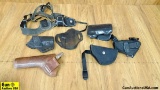Dillon, Galco, Shooting Systems, Uncle Mikes, Etc. Holsters. Good Condition. Lot of 7; 3 Leather, 2