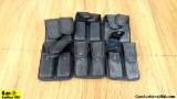 Bianchi, Black Hawk Mag Pouches . Good Condition. Lot of 6; Black Nylon Pistol Mag Pouches. . (56600