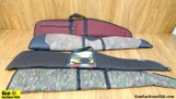 Ace Case, Allen, Black Sheep, Etc. Rifle Cases. Good Condition. Lot of 4; Soft Rifle Zipper Cases. .