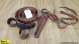 Bianchi, Etc. Belts, Holsters. Good Condition. Lot of 5; Two Leather Slings, One Leather Holster and