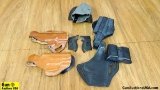 DeSantis, Safari Land Holsters. Good Condition. Lot of 6; Double Safari Land Leather Mag Holder for