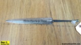 German Militaria/ GOTTLIEB HAMMLESFAIR SS DAGGAR BLADE GERMAN MILITARIA Dagger. Good Condition. 9 In