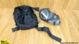 NBC/95 Gas Mask Gas Mask. Very Good. Black NBC/95 Gas Mask in a Black Nylon Carry Case, . (56337)
