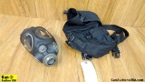 NBC/95 Gas Mask Gas Mask. Good Condition. Black NBC/95 Gas Mask in a Black Nylon Carry Case, . (5633