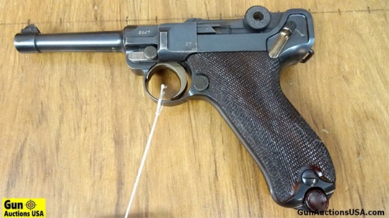 Deutsche Waffen und Munitionsfabriken (DWM) LUGER 9 MM 1912 LUGER Pistol. Excellent Condition. 4" Ba