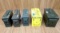 Ammo Cans. Lot of 5 Metal Ammo Cans. (60199)