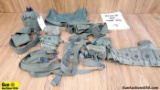 U. S. Military Surplus Accessories. Good Condition. Various Canvas, Belts, Pouches, Tool Kits, Bando