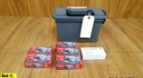 Norma, Geco 9 MM Luger Ammo. 271 Rounds of Mixed all in a Grey Polymer Ammo Can,. (59905)