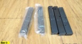 9MM Magazines. Excellent Condition. Lot of 5; 32 Round Magazines, for 9 MM UZI. (61796)
