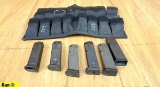 Sig Sauer, Etc. .40/.357 Magazines. Very Good. Lot of 6: Steel Magazines with a Black Nylon Pouch. .