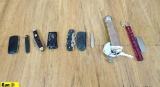 KEY/BAK, Etc., Knife/Keychain. Good Condition. Lot of 8; #1 Old style Keychain with Stainless Steel